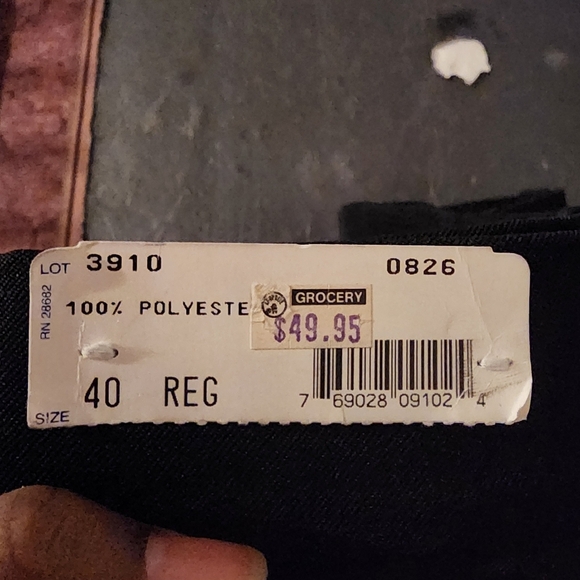 Fechheimer Mens Black Pants Size 40 NWT (Loose Bottom Hem) - Picture 6 of 10